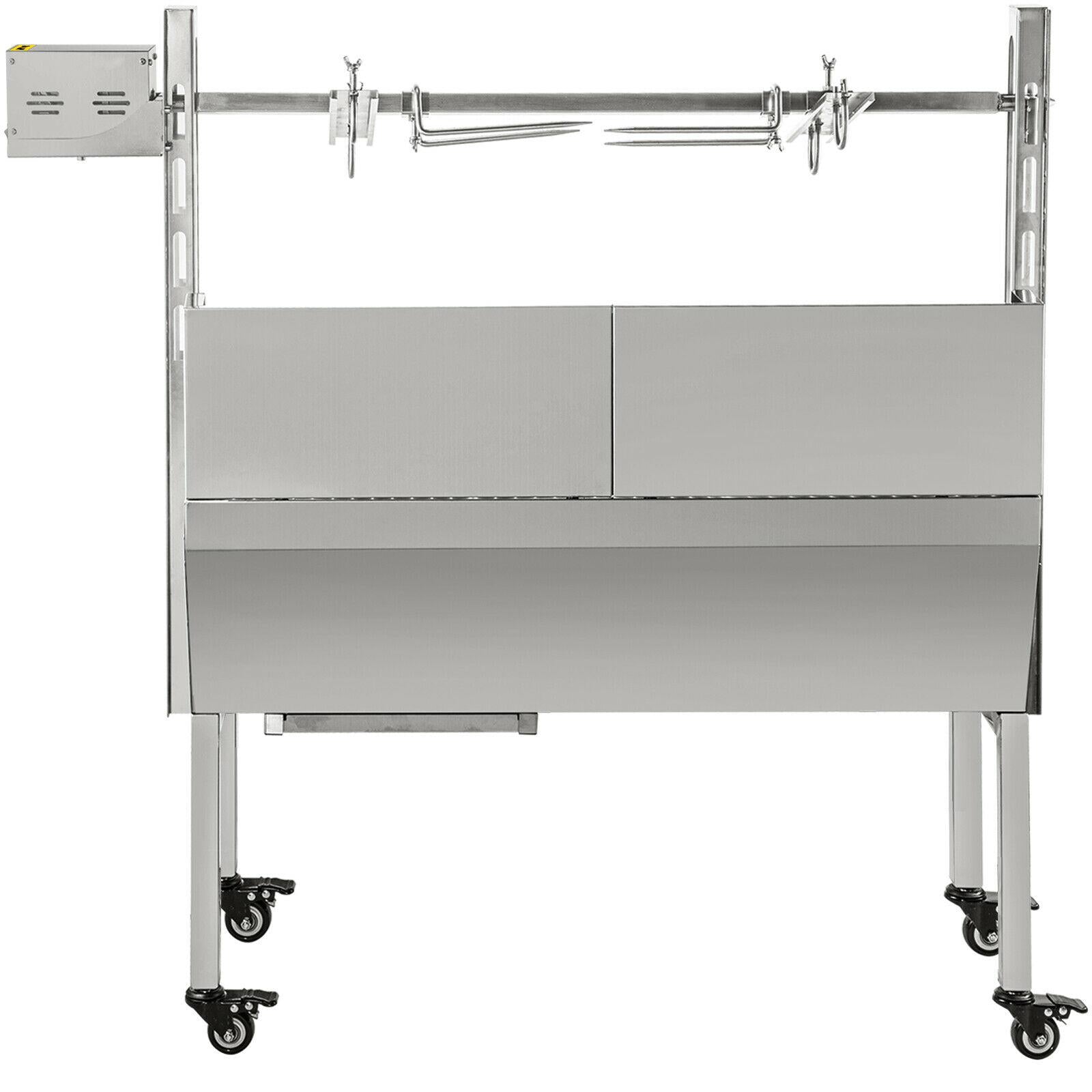 25W 132 Lbs  Lamb BBQ Roaster Rotisserie Spit Barbecue Chicken 9 Grill