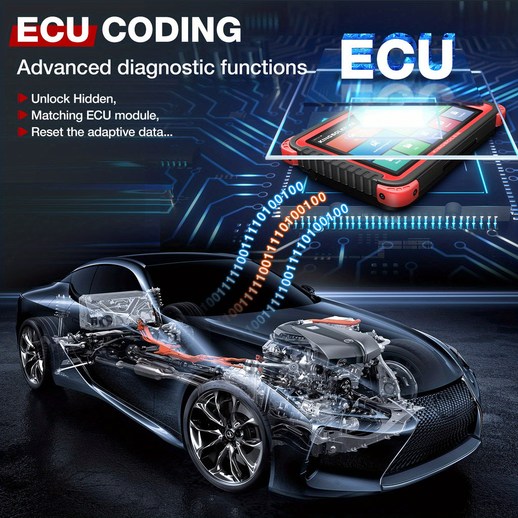 KINGBOLEN K8 Auto Full System Diagnostic Tools 28 Reset Function ECU Coding Bi-directionnal 2 Years Update OBD2 Scanner