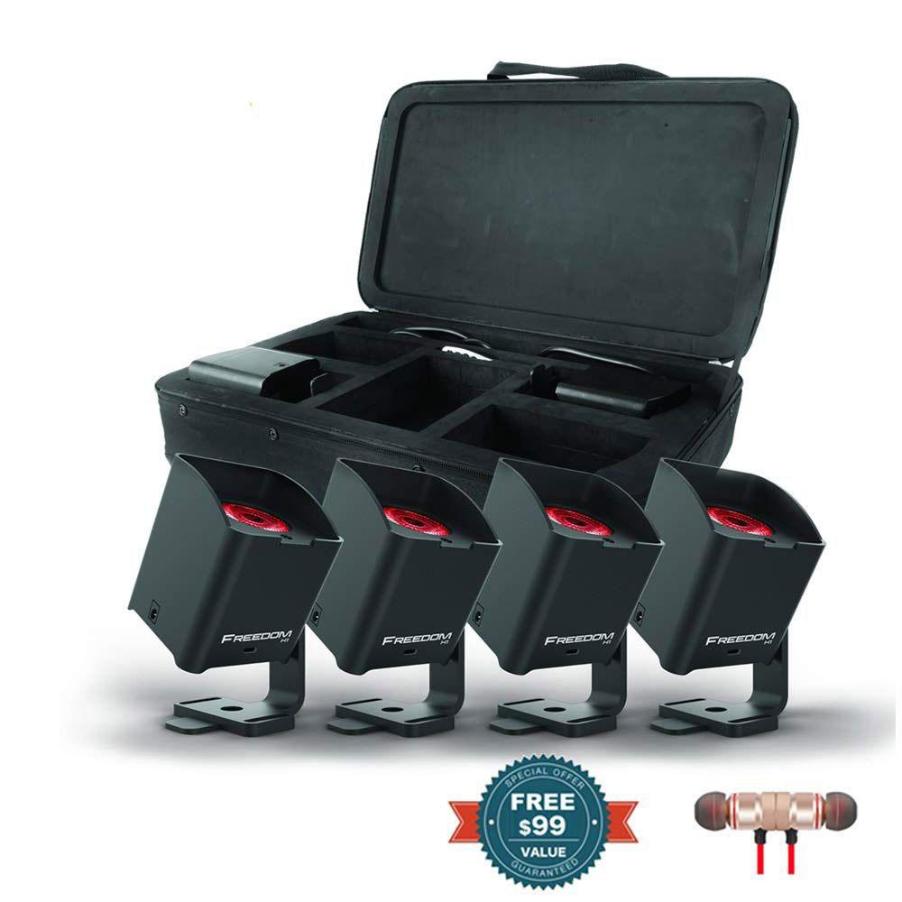 CHAUVET DJ Freedom H1 X4 includes Wireless Earbuds - Stereo Blue