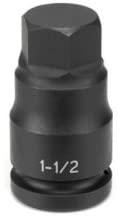 1-1/2"" Drive x 1"" Hex Driver Tools Equipment Hand Tools