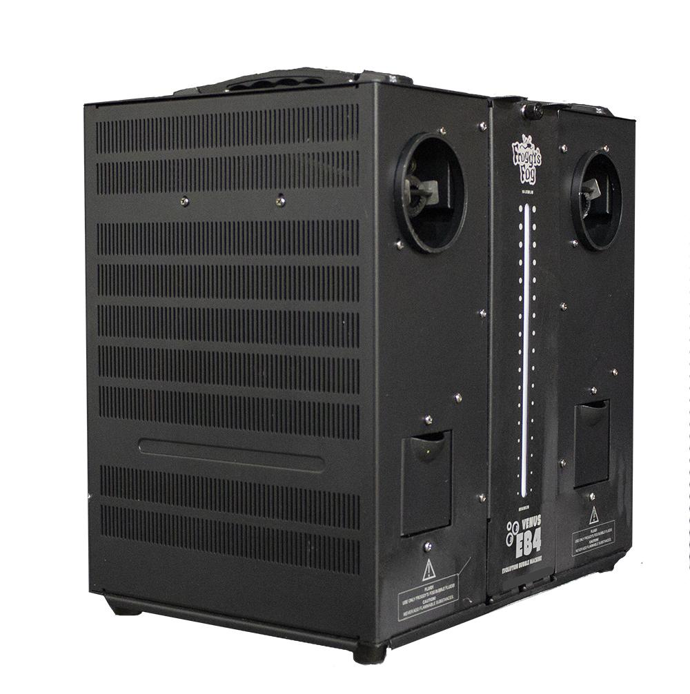 Venus EB4 - Evolutionary Bubble Machine - Nozzle Pipe Technology, Enclosed Fluid Tank, Dual Wands - DMX
