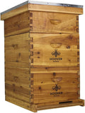 Hoover Hives 10 Frame Langstroth Beehive Dipped in Beeswax Includes Wooden Frames & Waxed Foundations (2 Deep Boxes, 1 Medium Box)(Fully Assembled)
