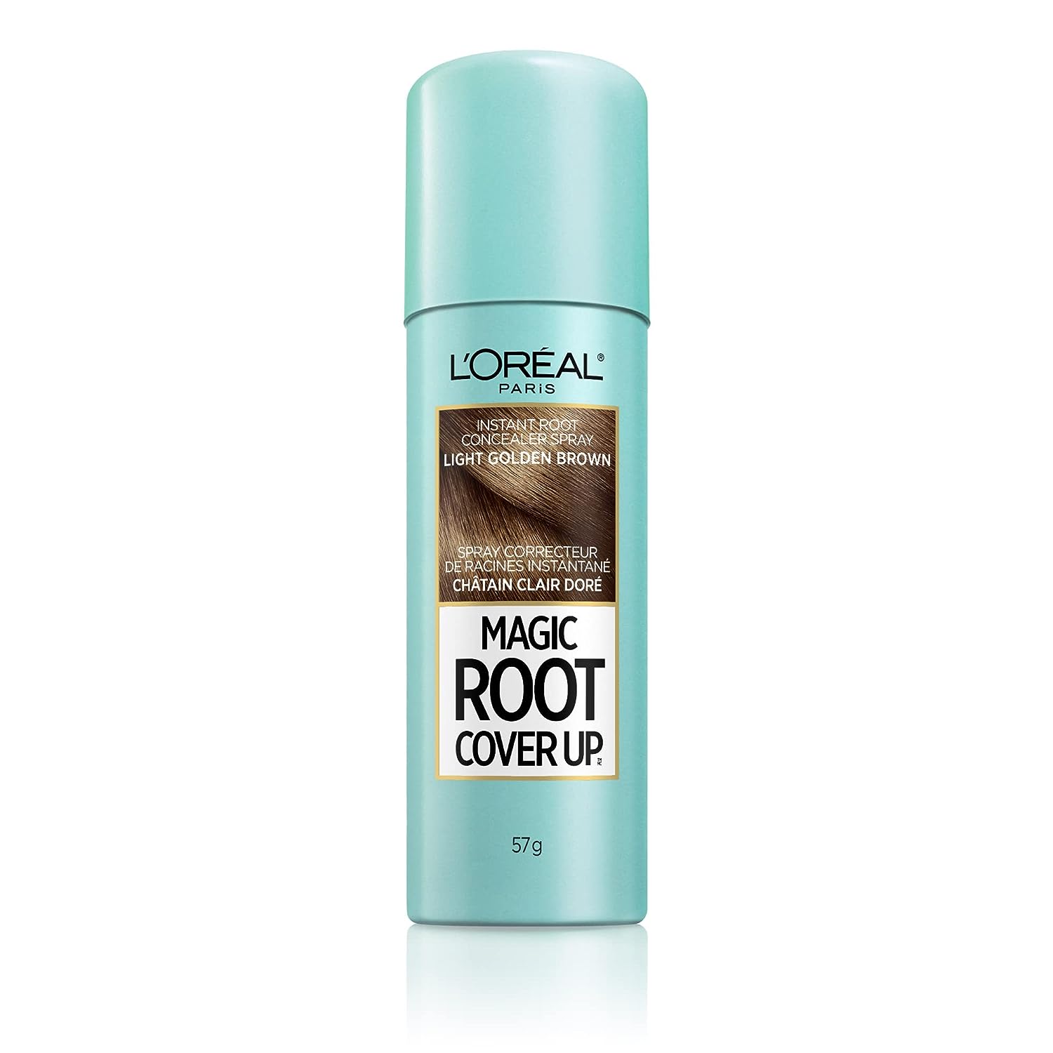 L'Oreal Paris Magic Root Cover Up Gray Concealer Spray Light Golden Brown 2 oz.(Packaging May Vary)