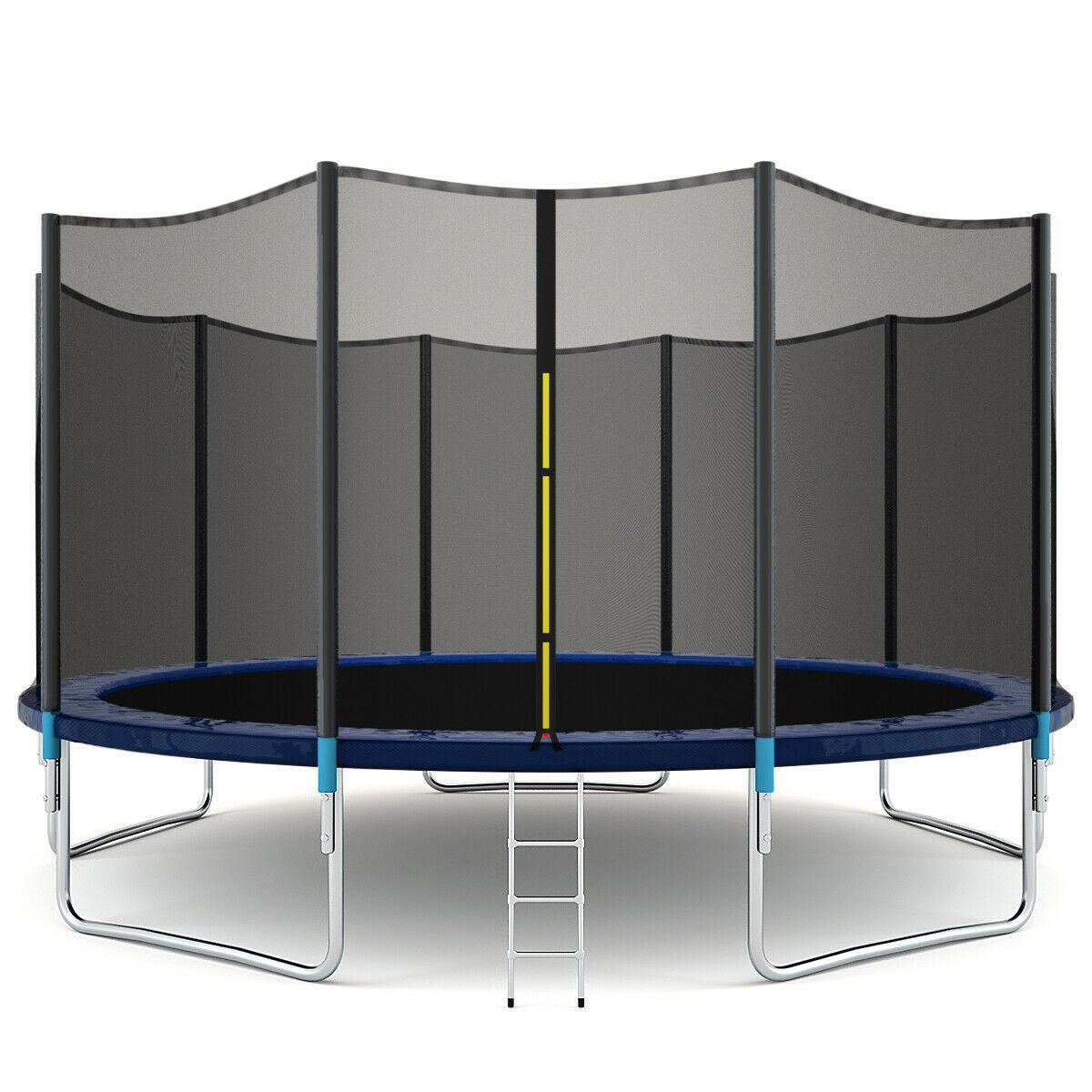 Gymax 15 FT Trampoline Combo Bounce Jump Safety Enclosure Net