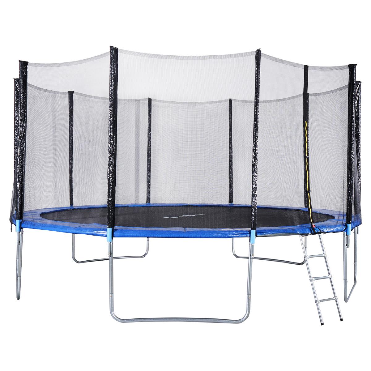 Gymax 15 FT Trampoline Combo Bounce Jump Safety Enclosure Net