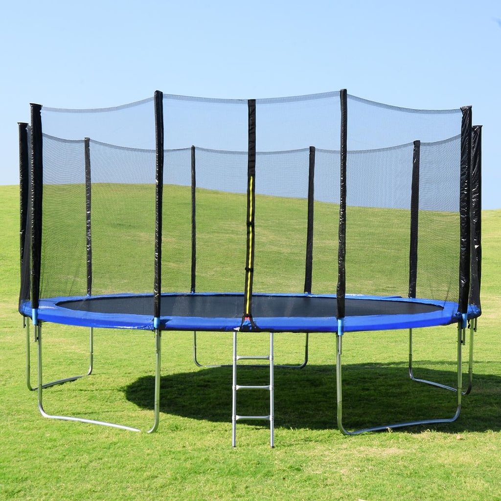 Gymax 15 FT Trampoline Combo Bounce Jump Safety Enclosure Net