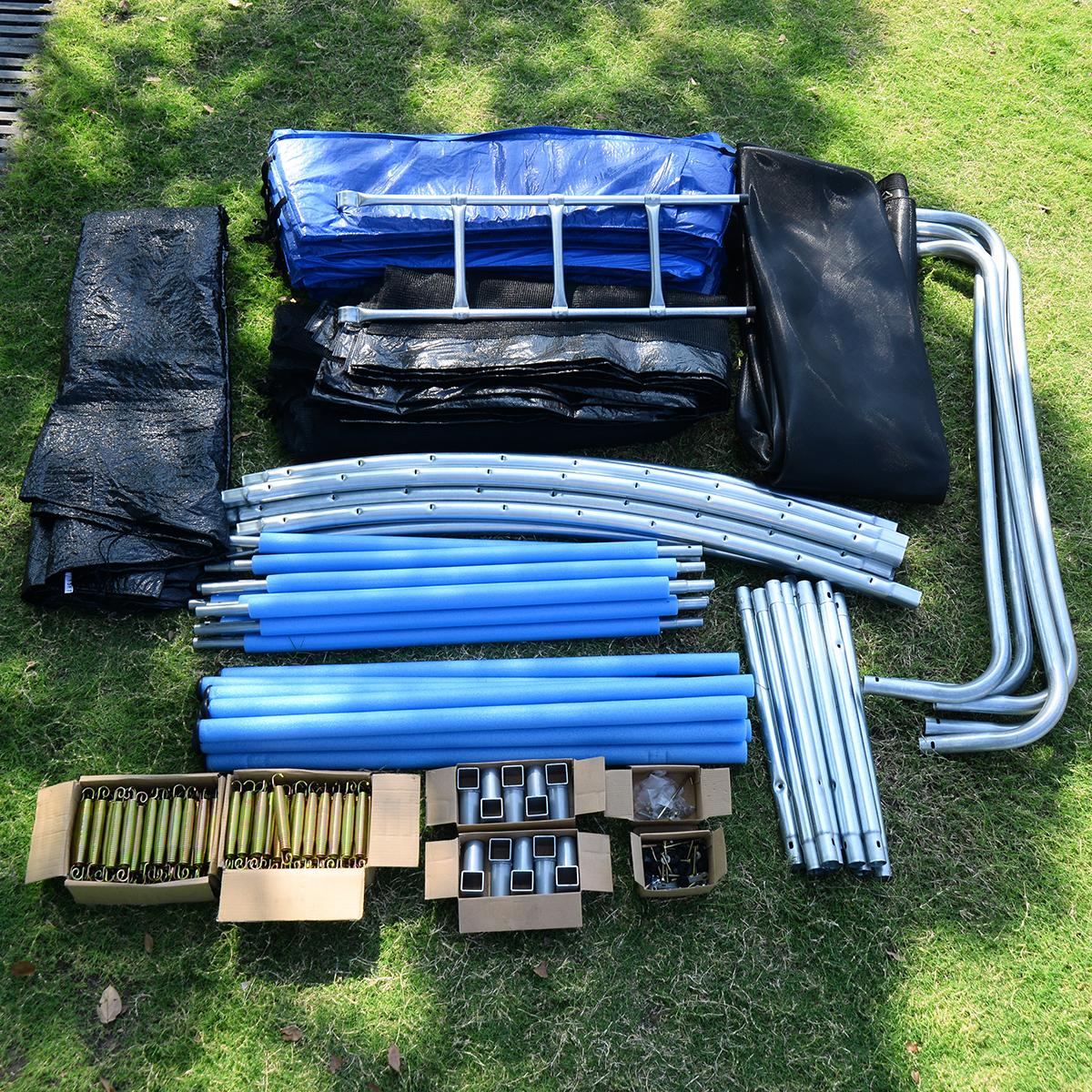 Gymax 15 FT Trampoline Combo Bounce Jump Safety Enclosure Net