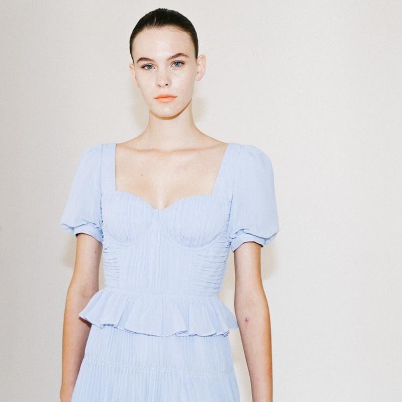 vintage ruffle dress