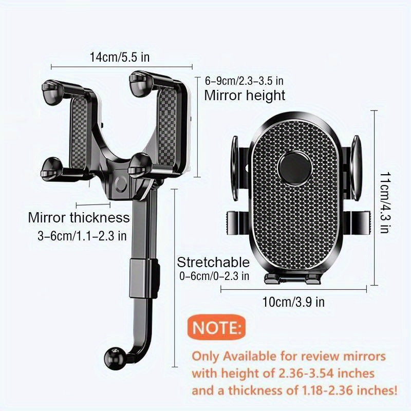 Car Phone Holder, Car Mount Stand For CellPhone Car Mobile Support Rotating Adjustable Car Smartphone Holder