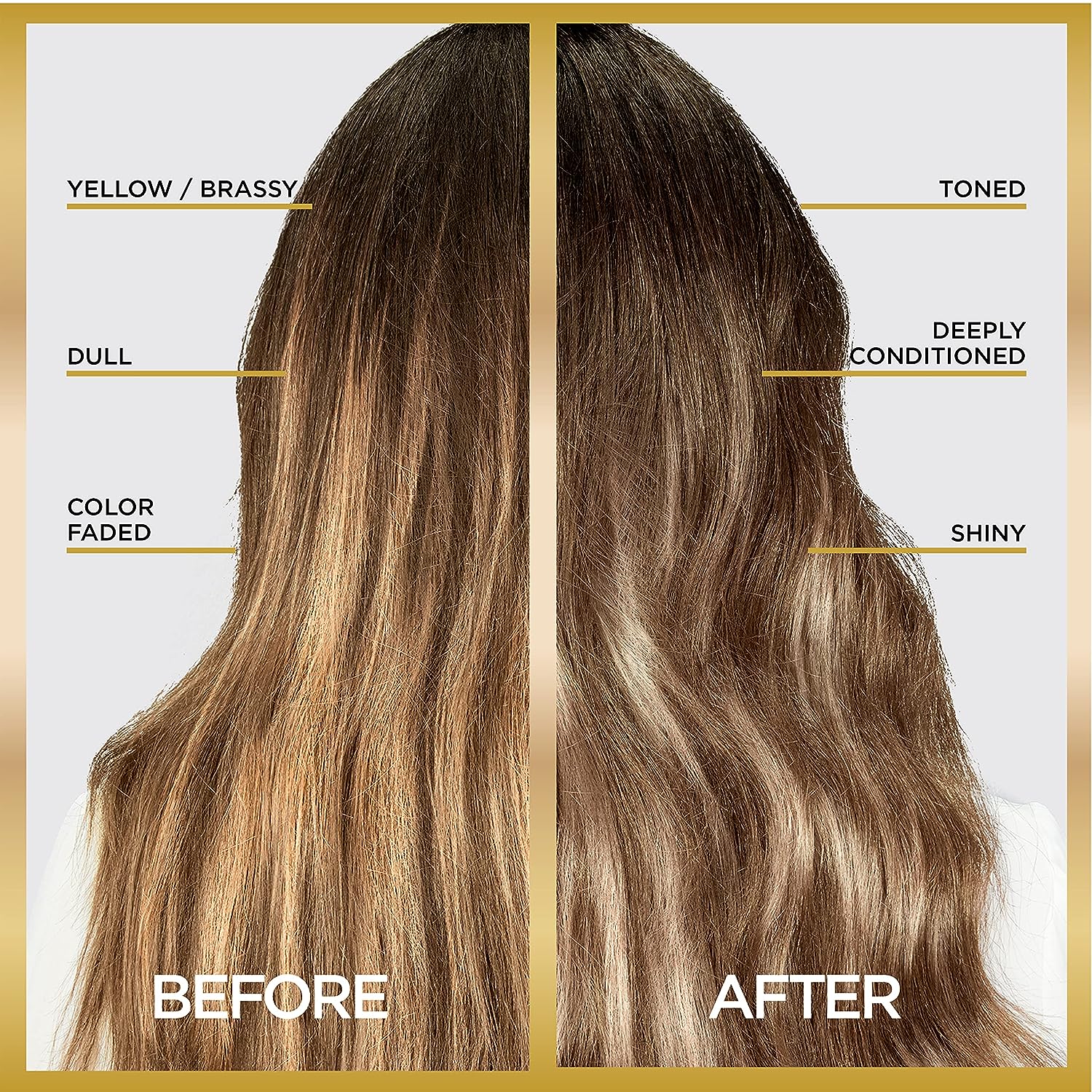 L’Oréal Paris Le Color Gloss One Step In-Shower Toning Hair Gloss, Neutralizes Brass, Conditions &amp; Boosts Shine, Smoky Bronde, 4 Ounce