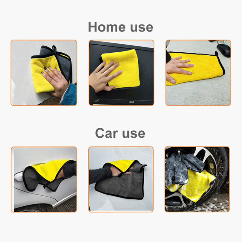 3/5/10 Pcs Extra Soft Car Wash Microfiber Towel Car Cleaning Drying Cloth Home Kitchen Rag Dishwashing Towel 30*30cm(11.8*11.8 Inch),Brighter Colors