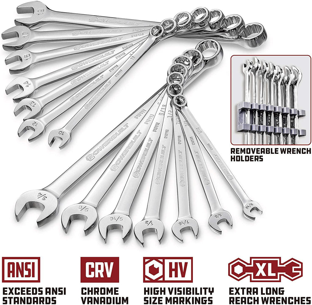 Power 200 Piece 1/4-inch, 3/8-inch, and 1/2-inch Drive Mechanics Tool Set - with SAE and Metric Socket Set, Power XT 90 Tooth Seal-Head Ratchets, including Case - 642472