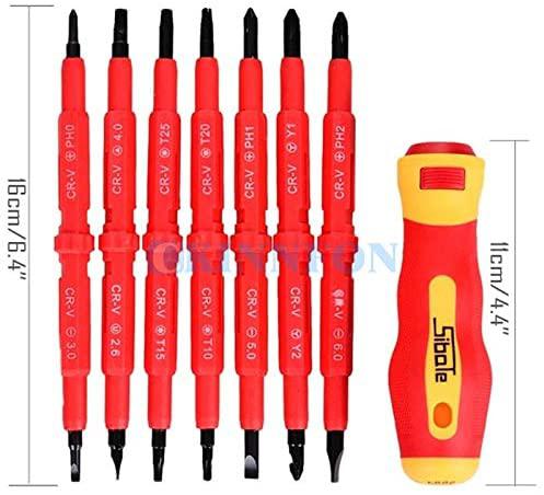 Screwdriver DHL 20Set7pcs Electrician's Insulated Electrical Hand Screwdriver Tool Set Home Garden Hand Tools With Box