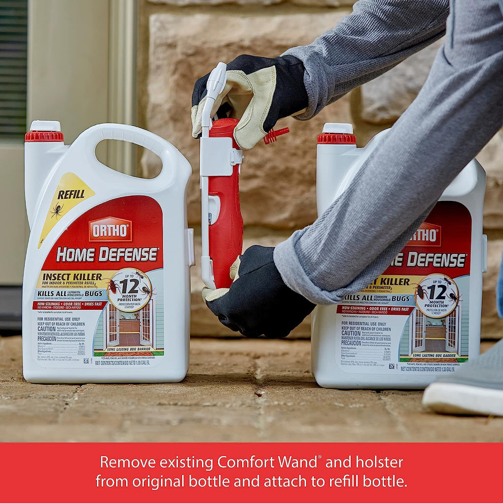 Ortho Home Defense Insect Killer for Indoor &amp; Perimeter Refill 2, 1.33 gal., 4-pack