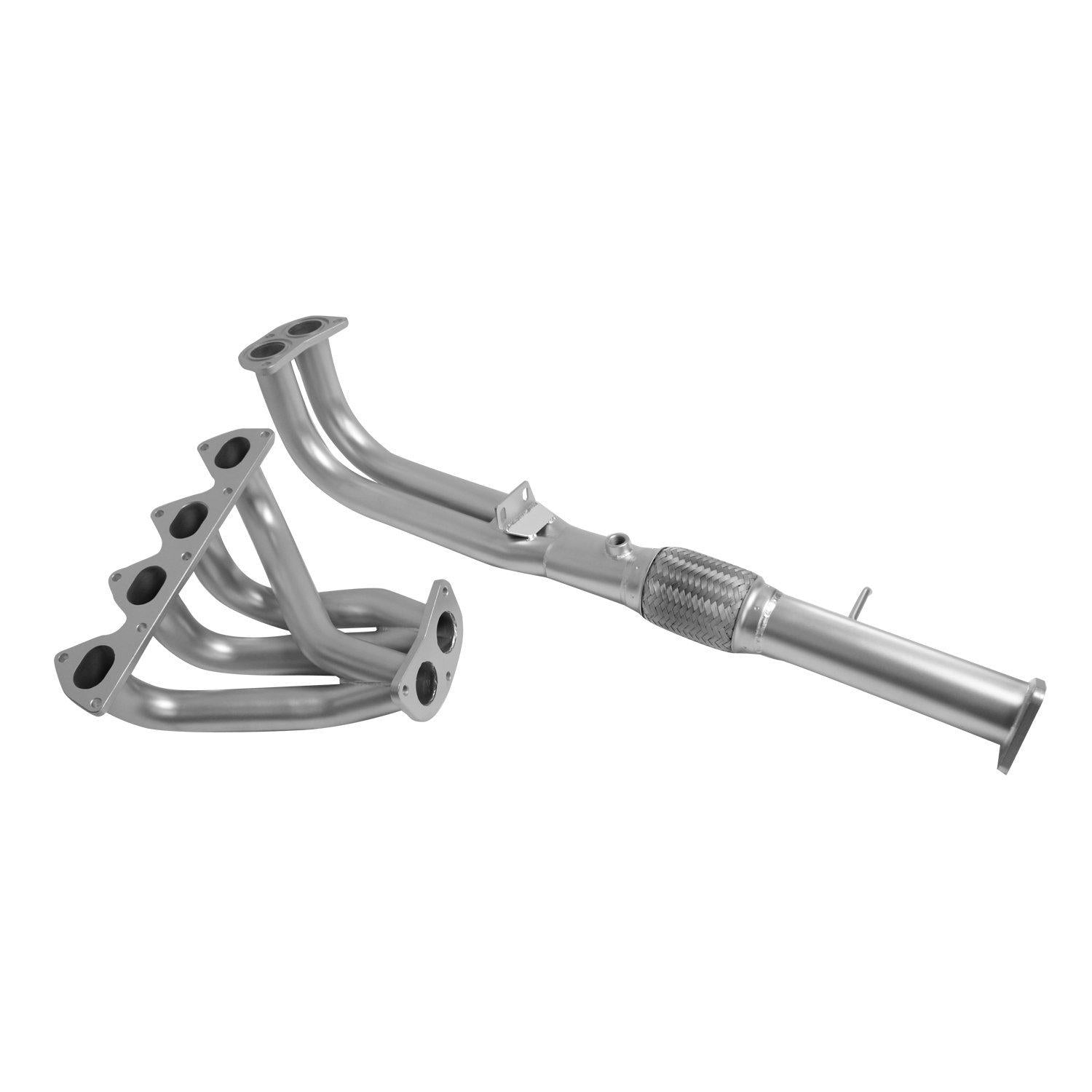 DC Sports HHC5029 Silver 4-2-1 Header with Ceramic Coating and 2.5" Collector - 2 Piece