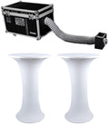 Chauvet DJ CUMULUS Commercial Fog Machine Pro DMX Fogger w/Case+(2) Club Tables