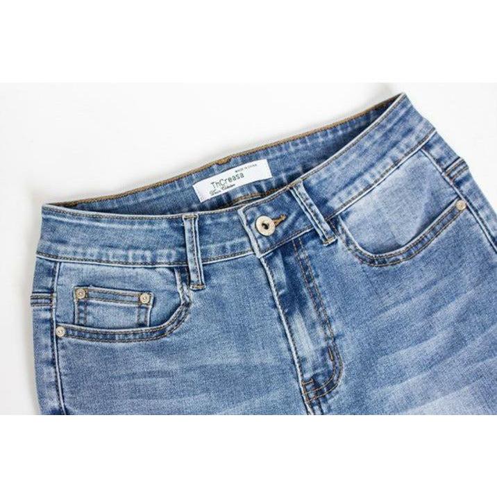 embroidery skinny jeans vintage