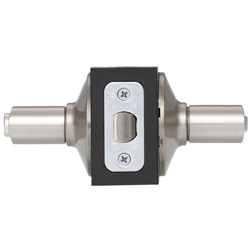Latitude Satin Nickel Privacy Bed/Bath Door Lever (4-Pack)