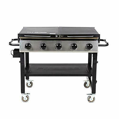 10762 5 Burner Gas Griddle, Black