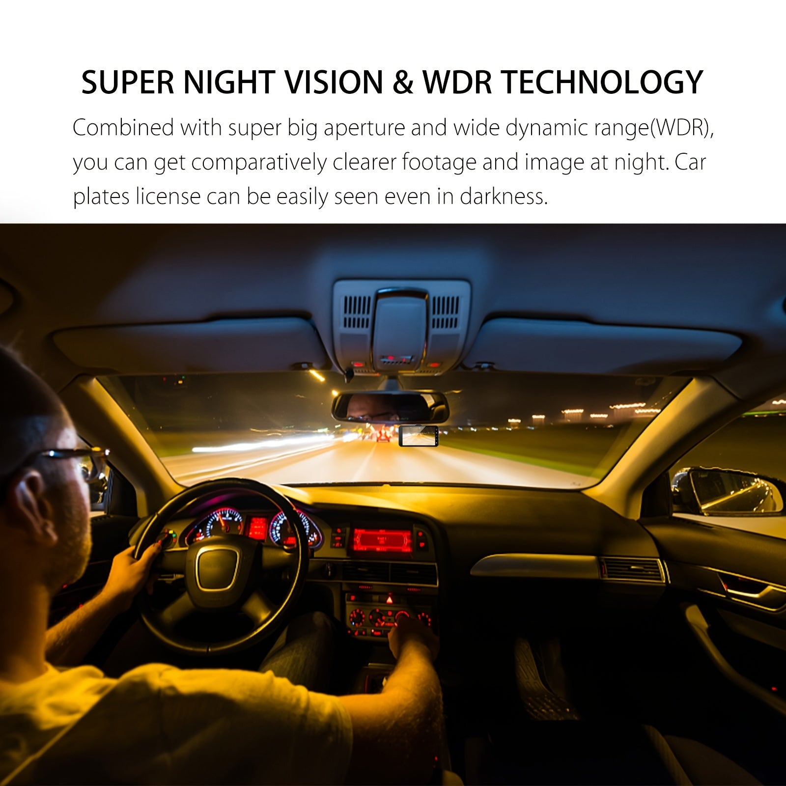 Dash Cam Front And Rear Camera CAR DVR Car Video Recorder Vehicle Black Box FULL HD 1080P Night Vision Driver Recorder