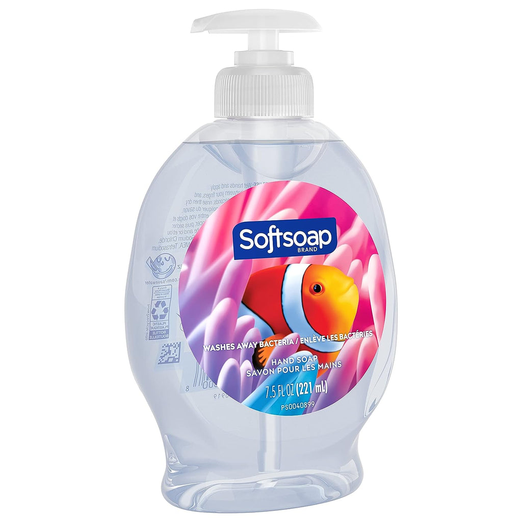 Softsoap Liquid Hand Soap, Aquarium Series - 7.5 Fl Oz (Pack of 6)