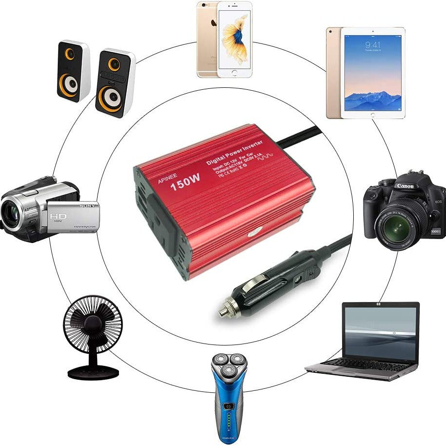 Car Power Inverter,150W Power Inverter For Car,US Standard 110V