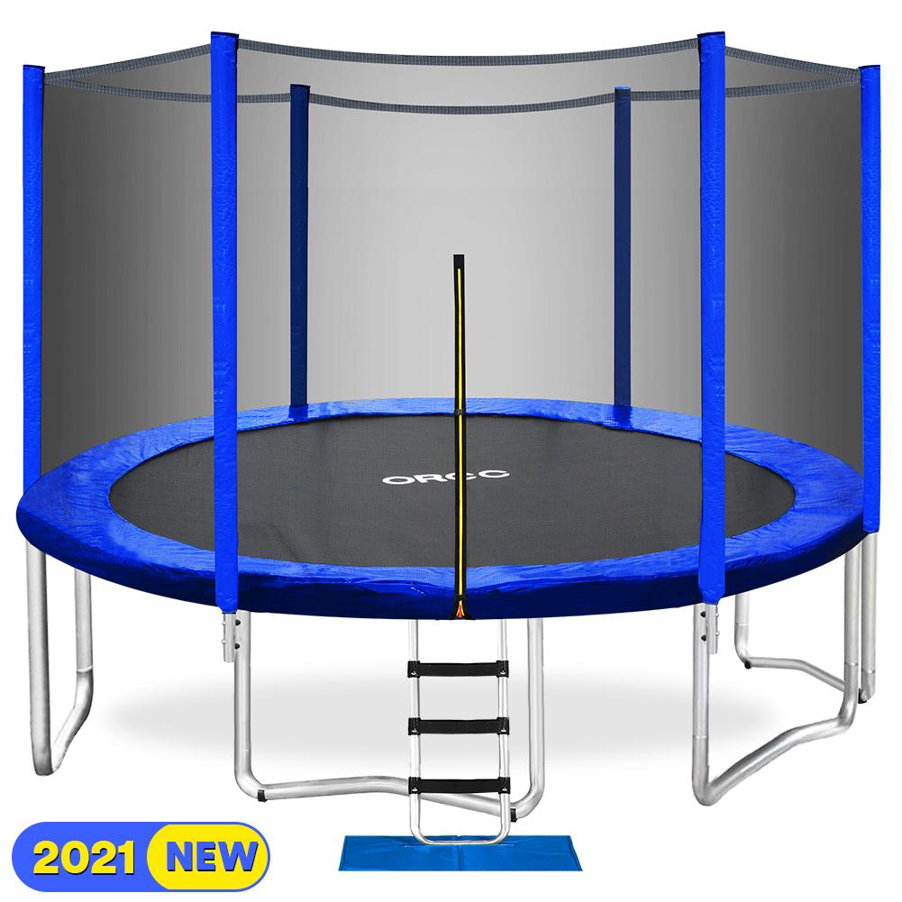 ORCC 12FT Kids Trampoline, TÜV Certificated Yard Trampoline with all Accessories