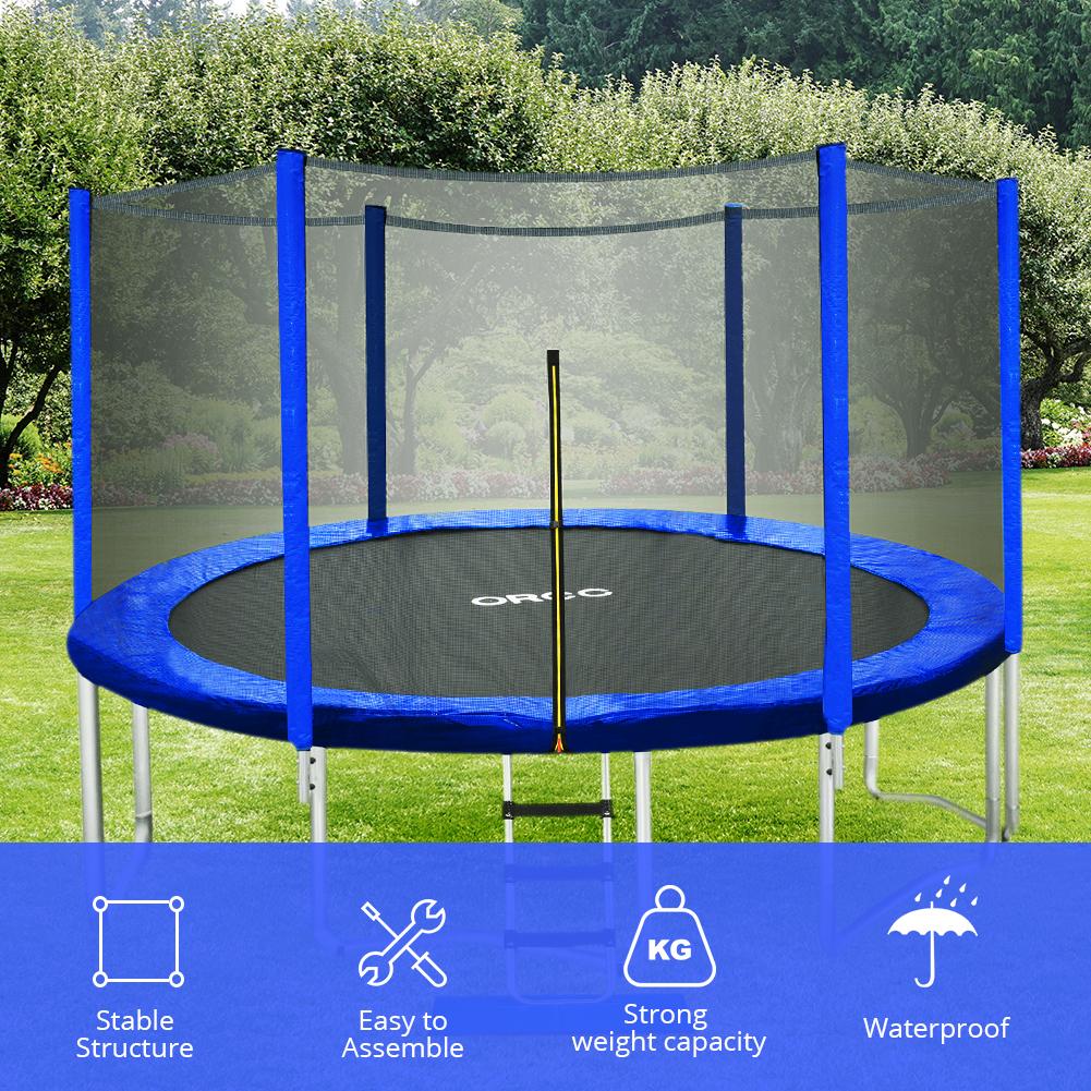 ORCC 12FT Kids Trampoline, TÜV Certificated Yard Trampoline with all Accessories