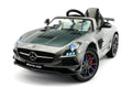 CarZ4KidS MERCEDES SLS AMG FINAL EDITION 12V ELECTTRIC KIDS RIDE ON TOY CAR BATTERY POWERED LED WHEELS PARENTAL REMOTE MP4 PLAYER  | GRAY METALLIC