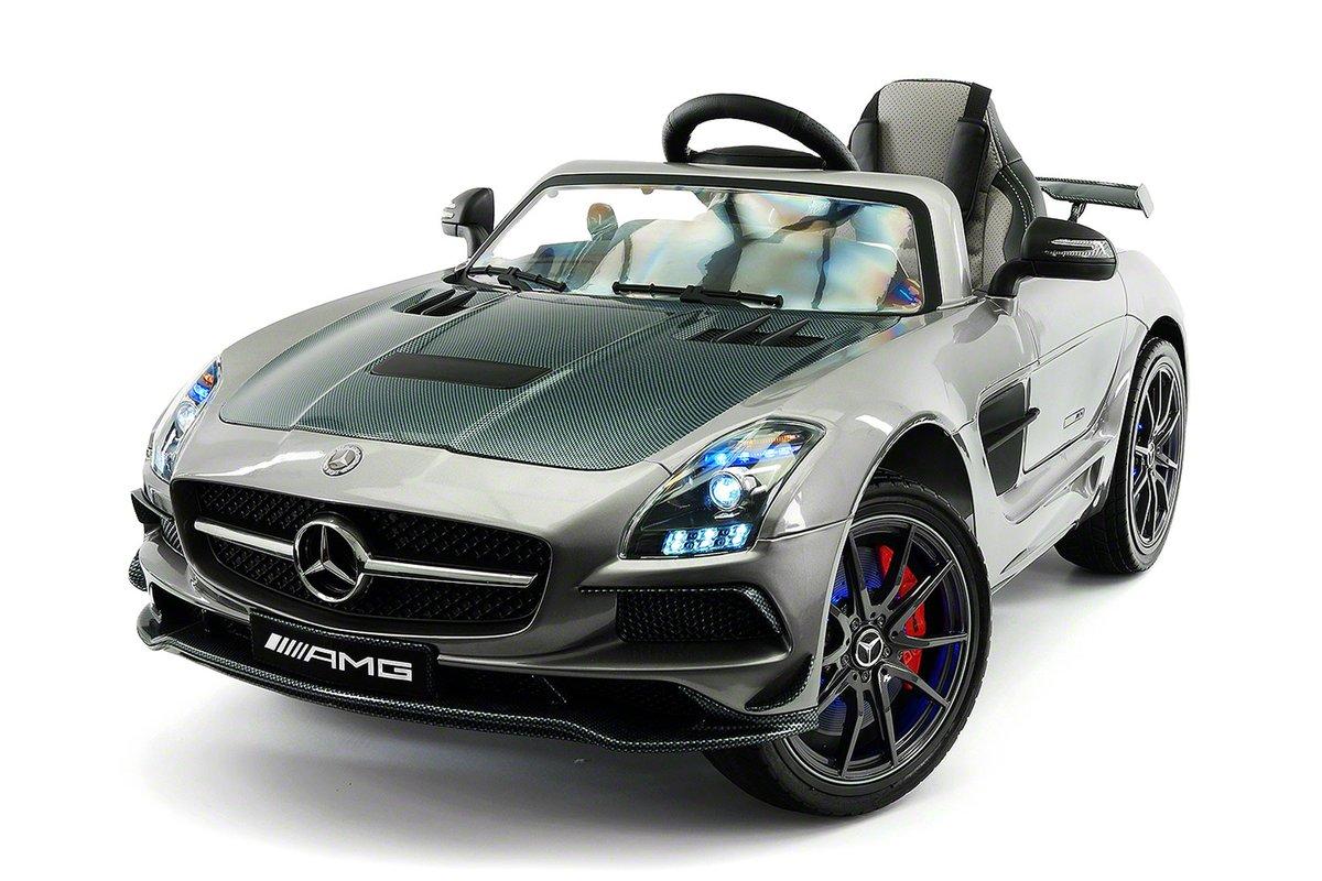 CarZ4KidS MERCEDES SLS AMG FINAL EDITION 12V ELECTTRIC KIDS RIDE ON TOY CAR BATTERY POWERED LED WHEELS PARENTAL REMOTE MP4 PLAYER  | GRAY METALLIC
