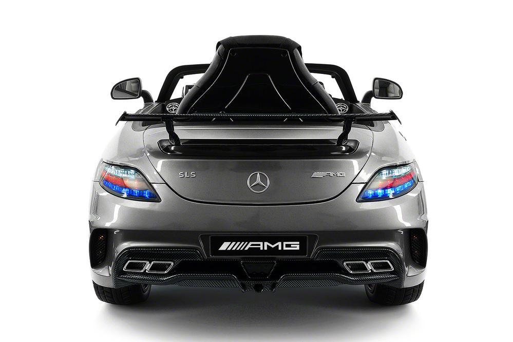 CarZ4KidS MERCEDES SLS AMG FINAL EDITION 12V ELECTTRIC KIDS RIDE ON TOY CAR BATTERY POWERED LED WHEELS PARENTAL REMOTE MP4 PLAYER  | GRAY METALLIC