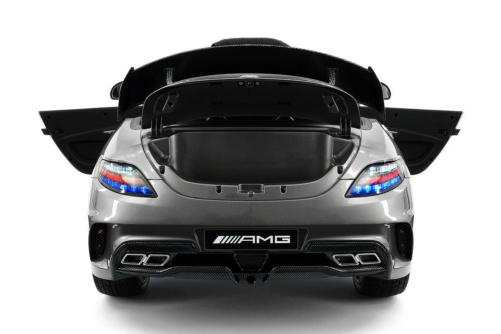 CarZ4KidS MERCEDES SLS AMG FINAL EDITION 12V ELECTTRIC KIDS RIDE ON TOY CAR BATTERY POWERED LED WHEELS PARENTAL REMOTE MP4 PLAYER  | GRAY METALLIC