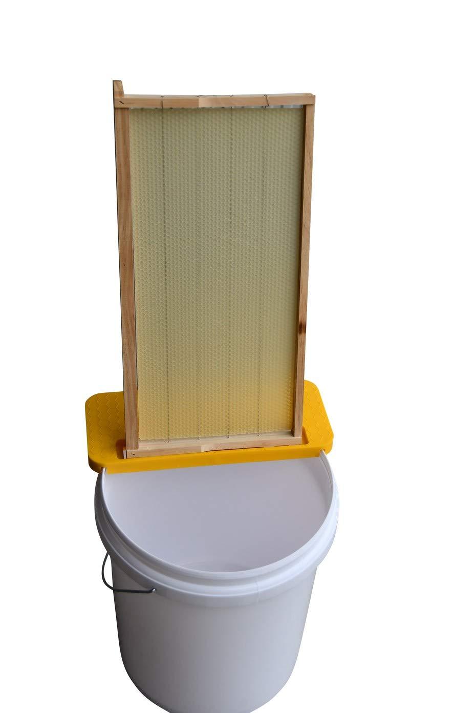 Honey Uncapping Harvesting, Uncapping Knife Uncapping Fork Honey Bucket Double Layer Honey Filter
