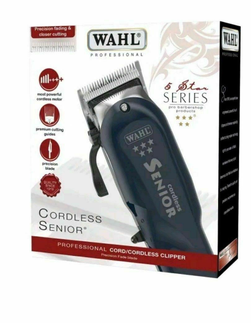 Wahl Proffesional 5 Star Senior Cordless Hair Clipper UK Adapter
