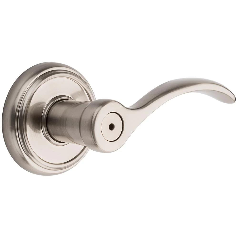 PrestiTobin Satin Nickel Universal Bed/Bath Door Lever