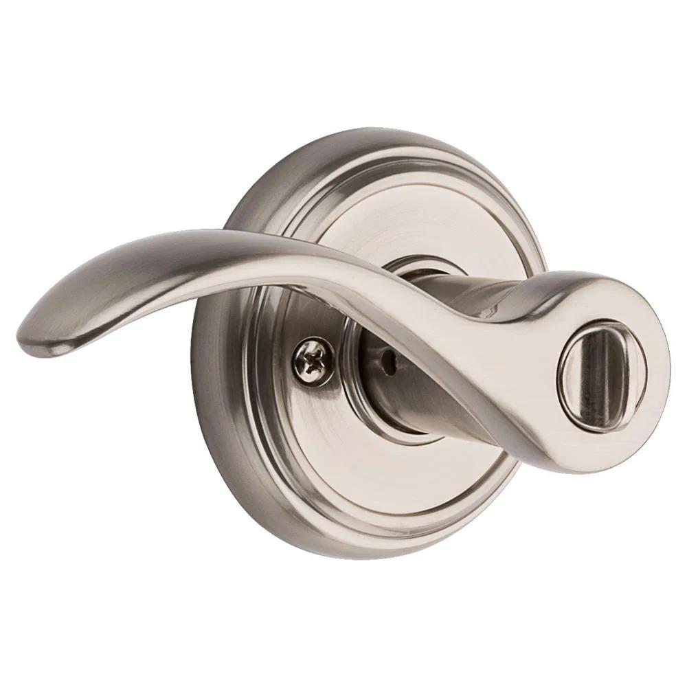 PrestiTobin Satin Nickel Universal Bed/Bath Door Lever