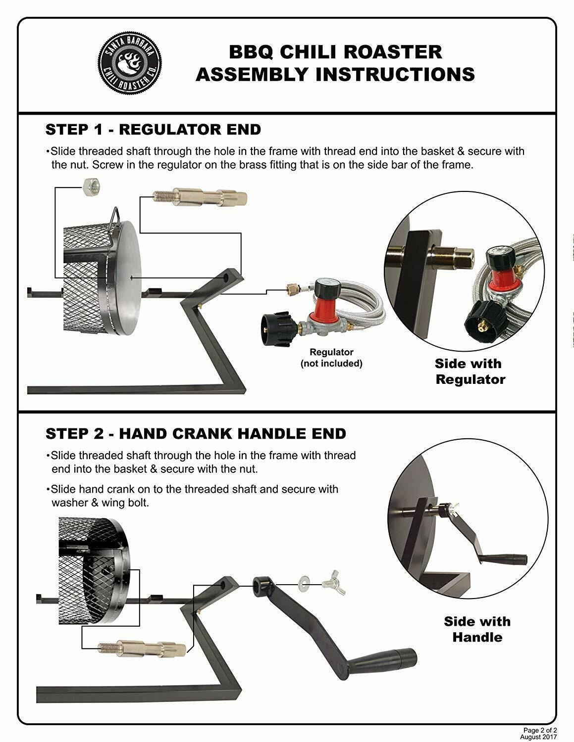 5 Burner Hatch Chile Roaster Propane Roaster Drum & Portable Stand CR-BARBACOA-2
