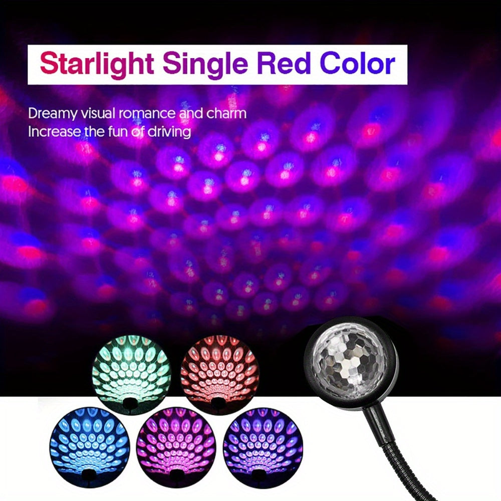 USB Music Rhythm Magic StaEffect Projection Lamp LED Party Disco StaLight Romantic Atmosphere LED Light For Cars Bedrooms Parties