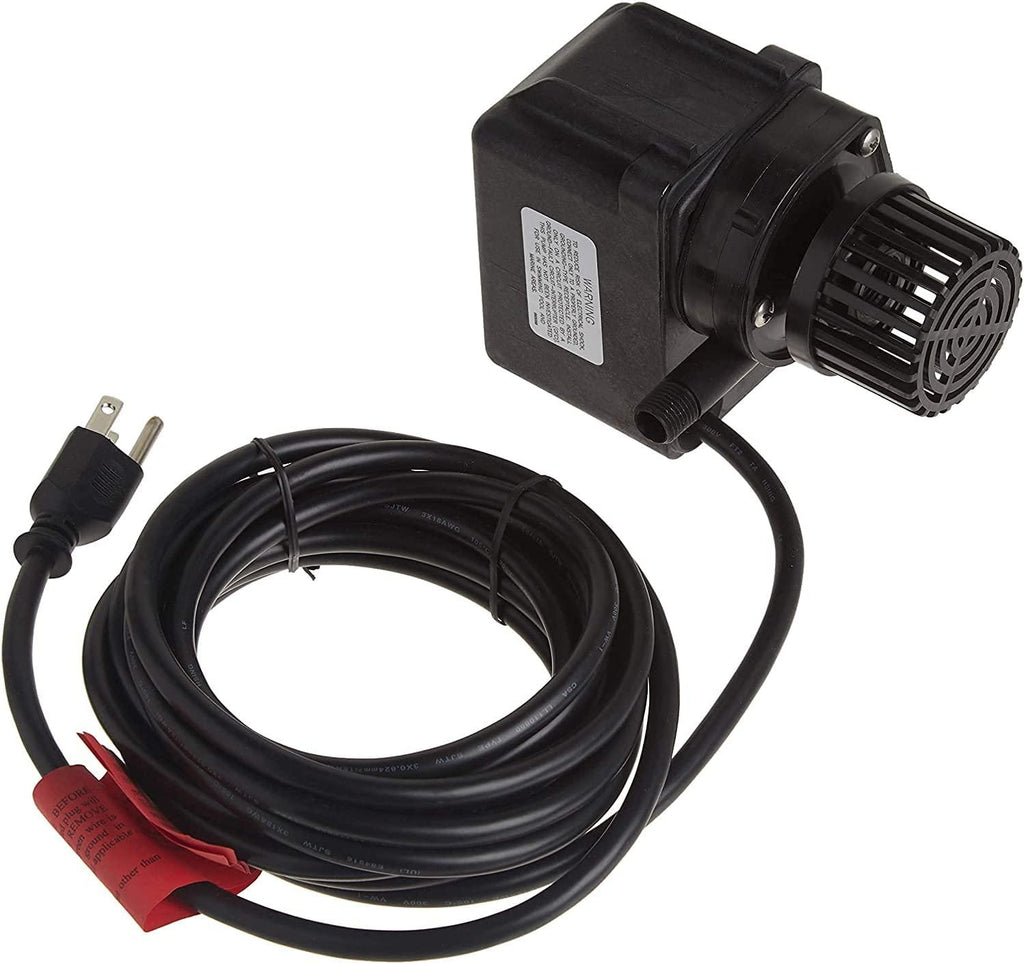 Little Giant PE-2F-PW 115 Volt, 300 GPH Submersible Direct Drive Fountain/Small Pond Pump with 15-Ft. Cord, Black, 566611