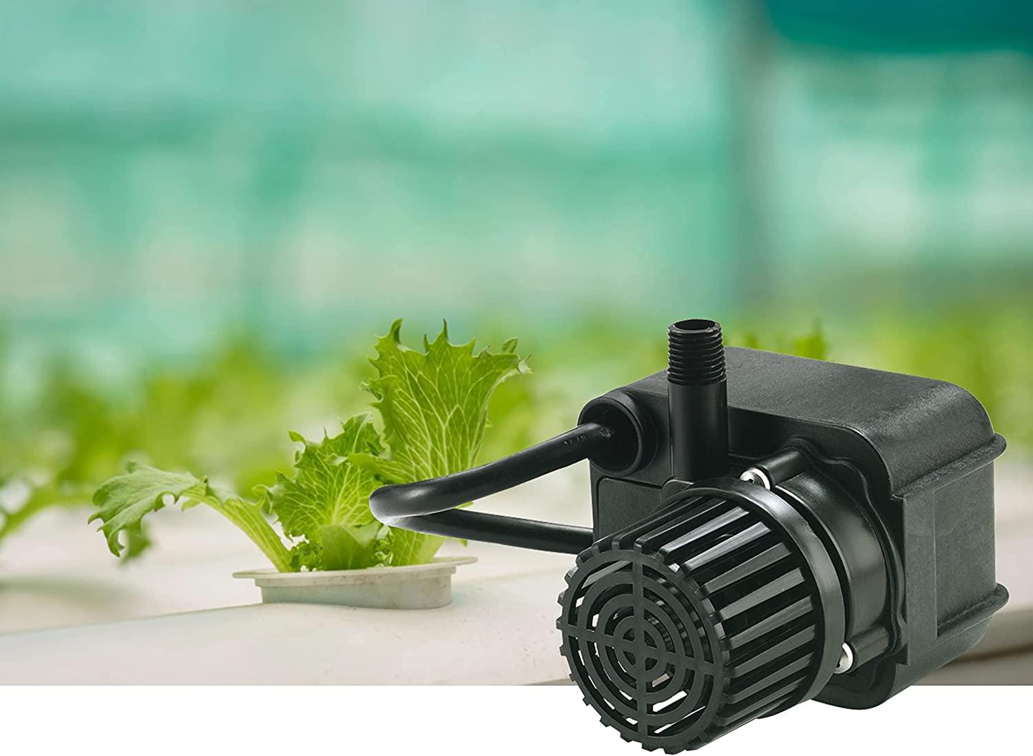 Little Giant PE-2F-PW 115 Volt, 300 GPH Submersible Direct Drive Fountain/Small Pond Pump with 15-Ft. Cord, Black, 566611