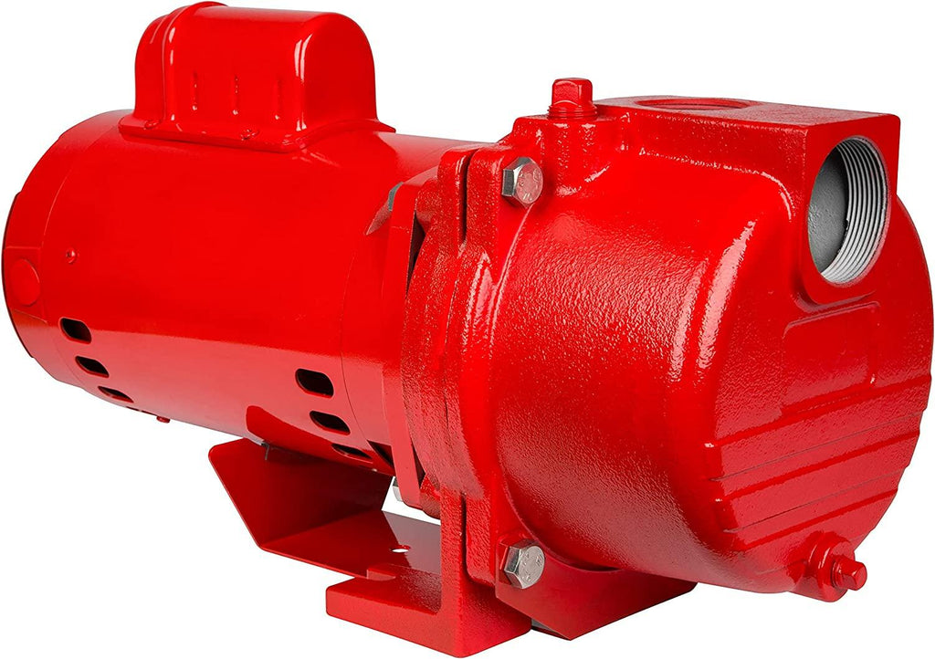 Red Lion RL-SPRK200 230 Volt, 2 HP, 76 GPM Cast Iron Sprinkler/Irrigation Pump with Thermoplastic Impeller, Red, 97102001