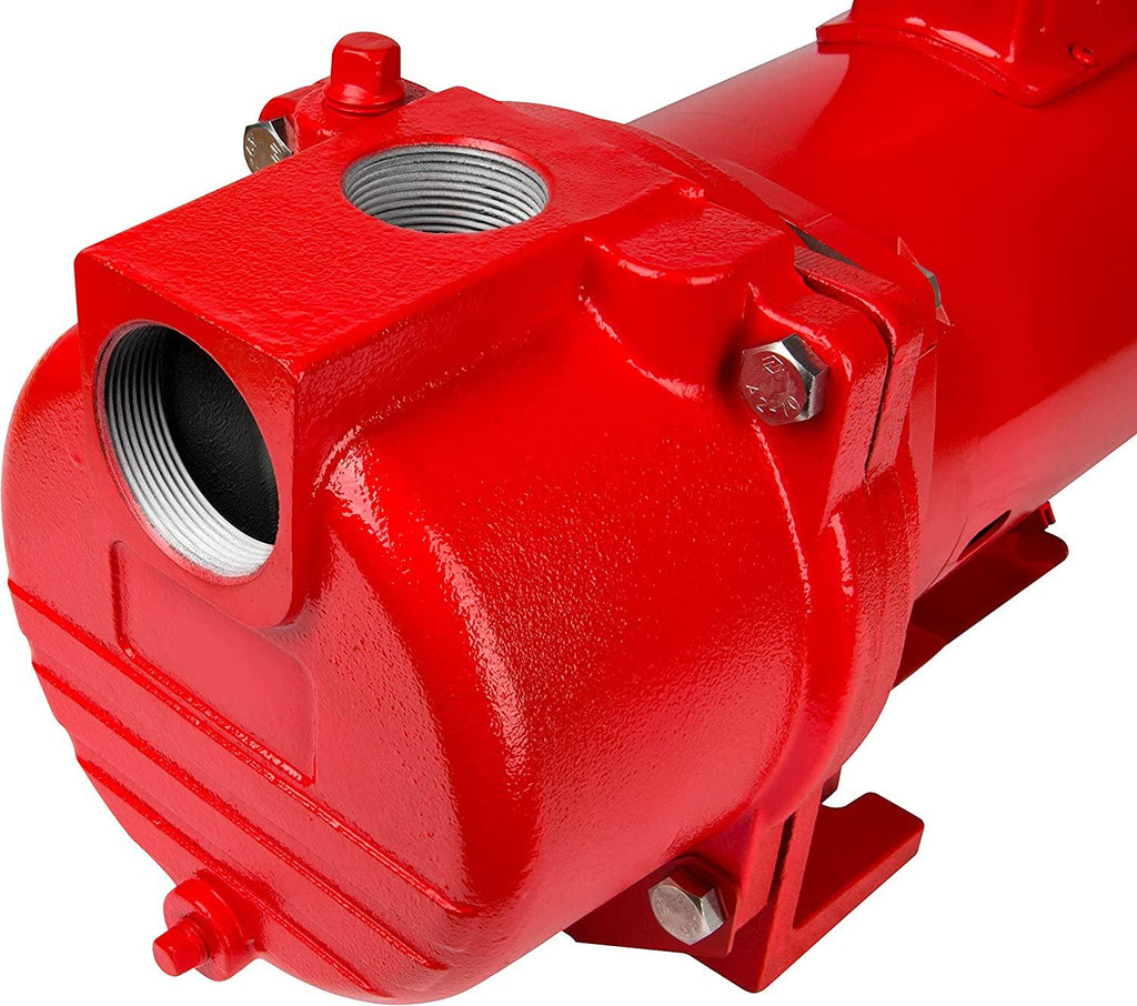 Red Lion RL-SPRK200 230 Volt, 2 HP, 76 GPM Cast Iron Sprinkler/Irrigation Pump with Thermoplastic Impeller, Red, 97102001