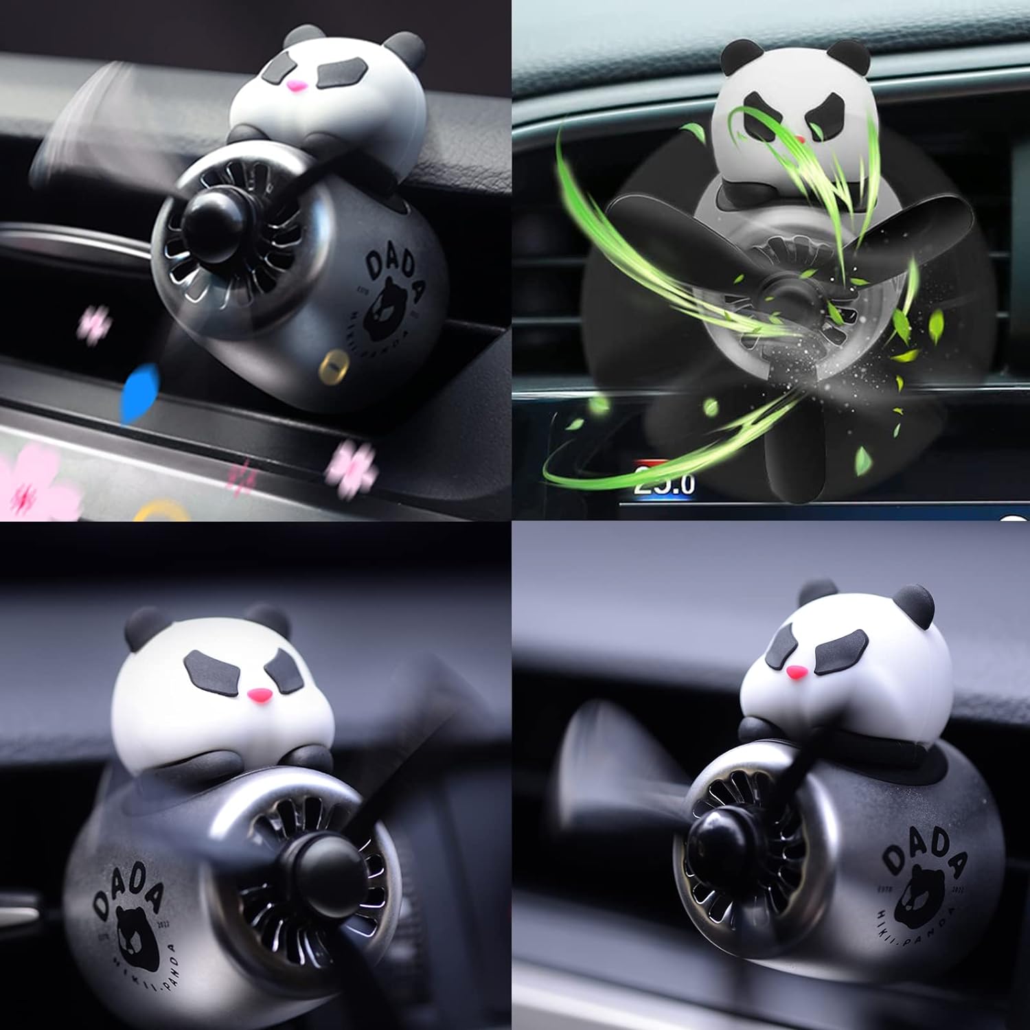 Cacacece Panda Pilot Car Air Fresheners Automotive Creative Car Perfume Fragrance