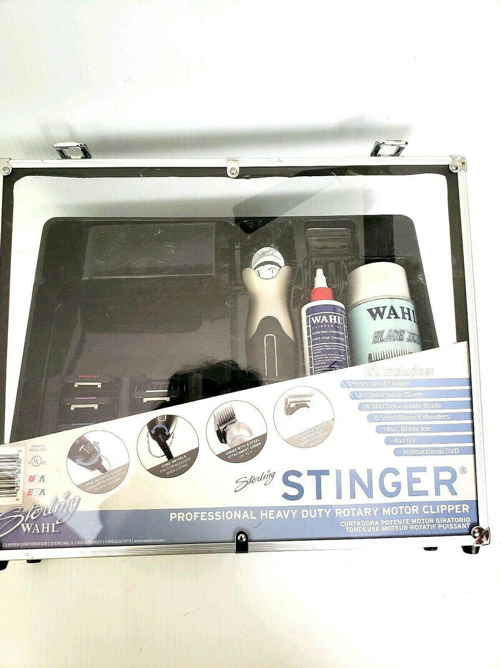 Wahl Professional Sterling Stinger Clipper  Metal guard and more  set rare
