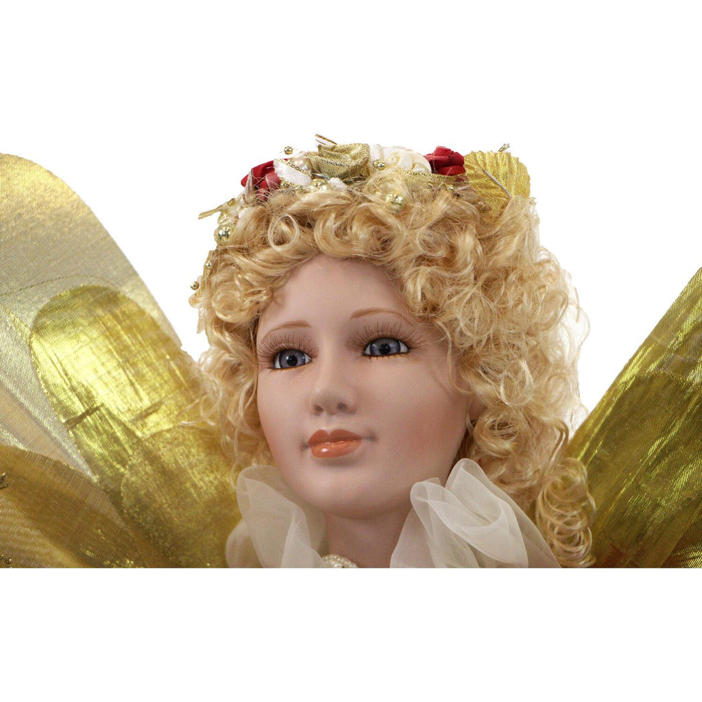 Christmas Time 32-In. Music, Lights, and Motion Christmas Angel Figurine | Animated Indoor Holiday Home Decor | CT-ANGL032-1RD