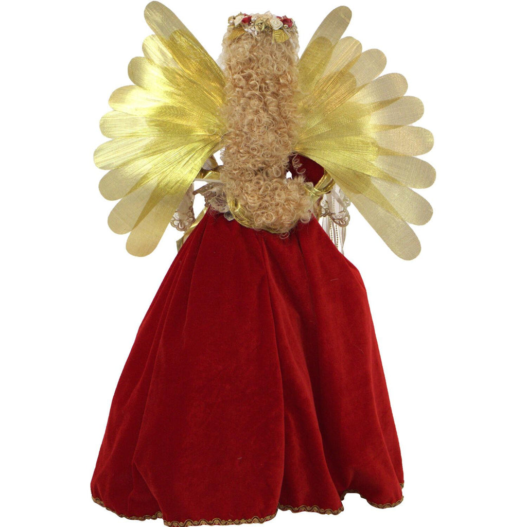 Christmas Time 32-In. Music, Lights, and Motion Christmas Angel Figurine | Animated Indoor Holiday Home Decor | CT-ANGL032-1RD
