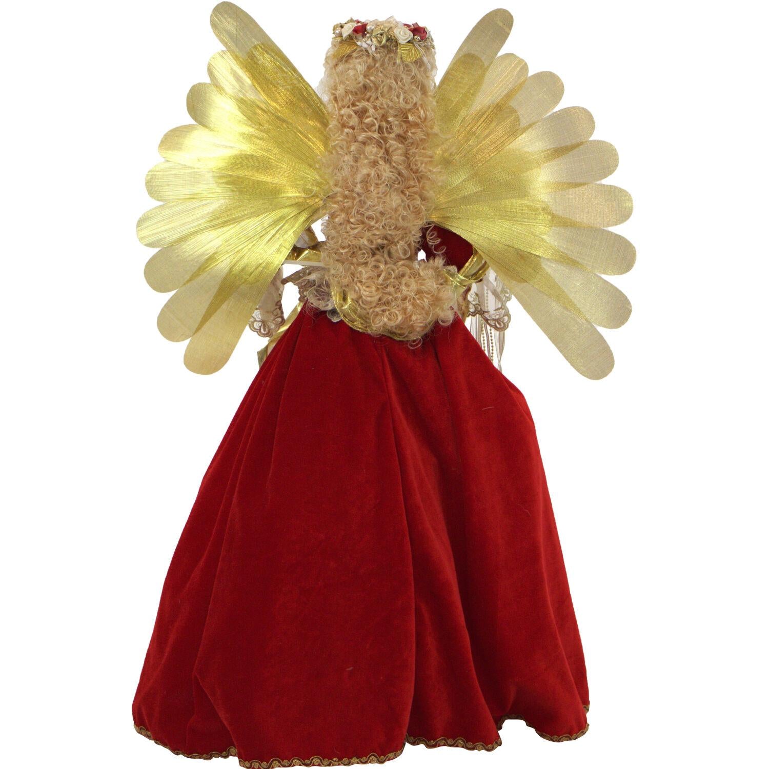 Christmas Time 32-In. Music, Lights, and Motion Christmas Angel Figurine | Animated Indoor Holiday Home Decor | CT-ANGL032-1RD