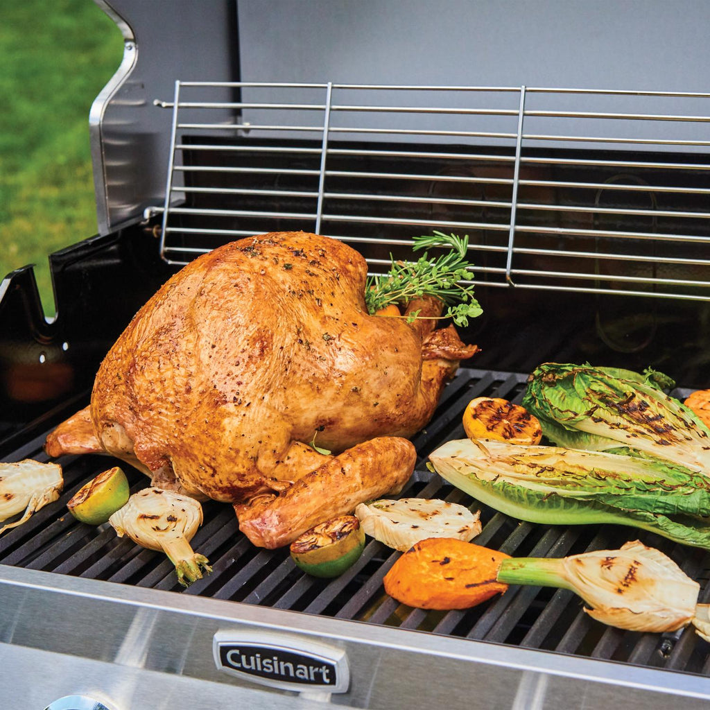 3-In-1  Five-Burner Propane Gas Grill with Side Burner