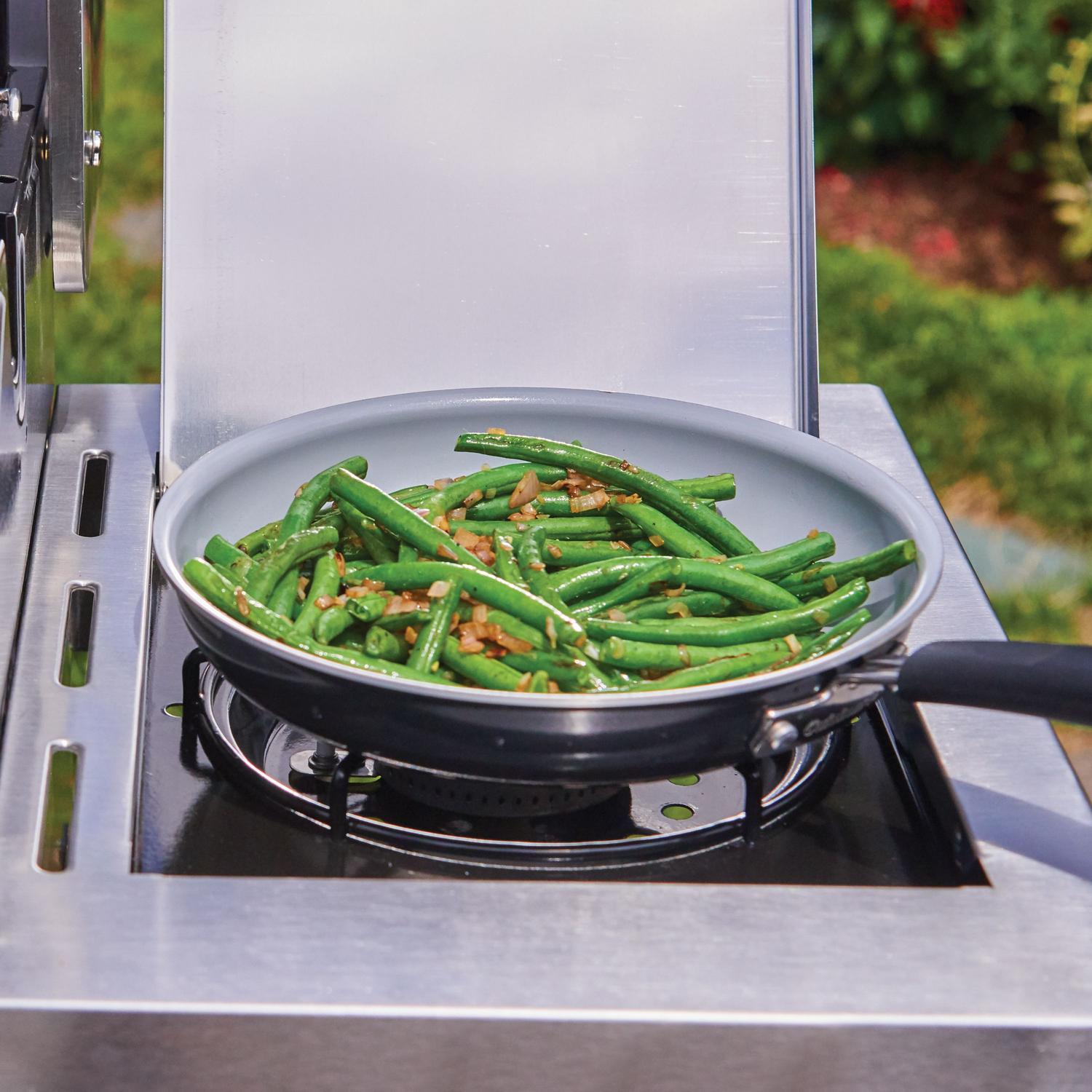 3-In-1  Five-Burner Propane Gas Grill with Side Burner