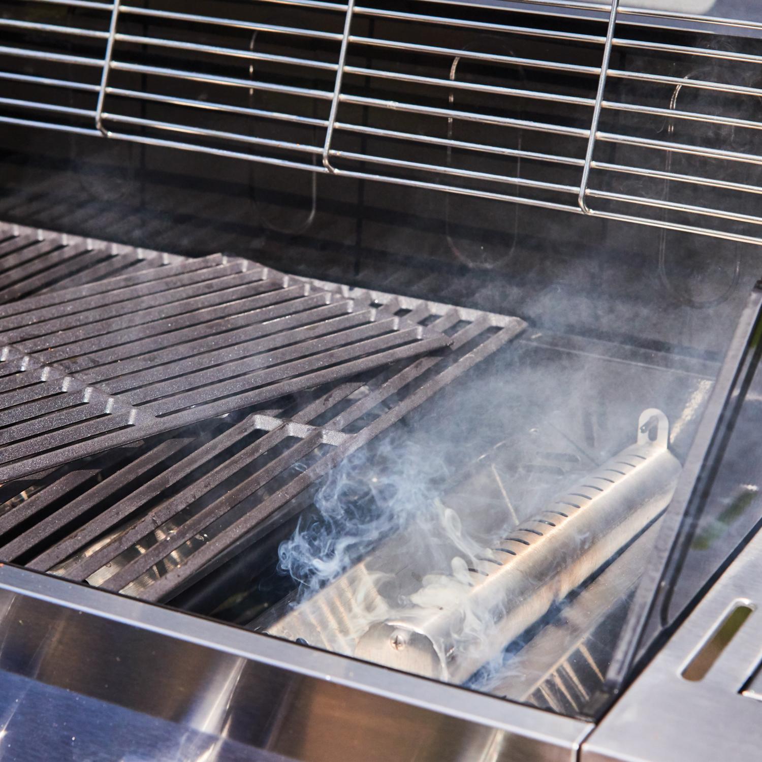 3-In-1  Five-Burner Propane Gas Grill with Side Burner